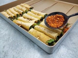 豆皮香菜烤串