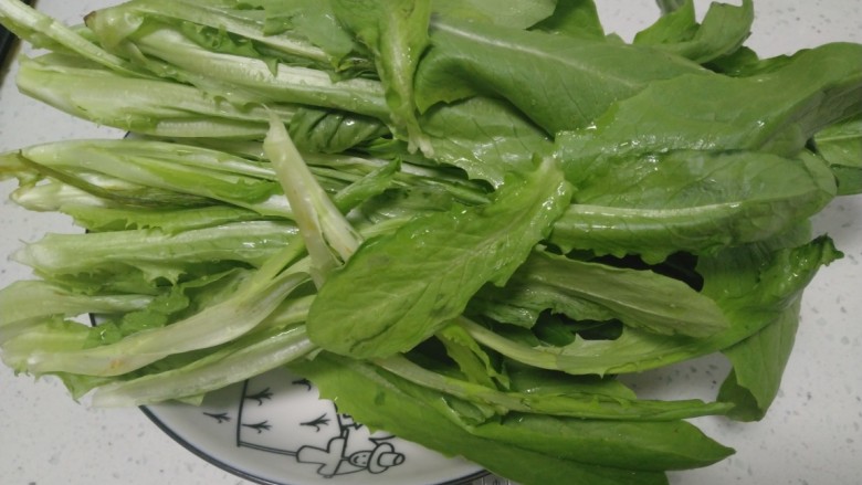 冻豆腐炒油麦菜