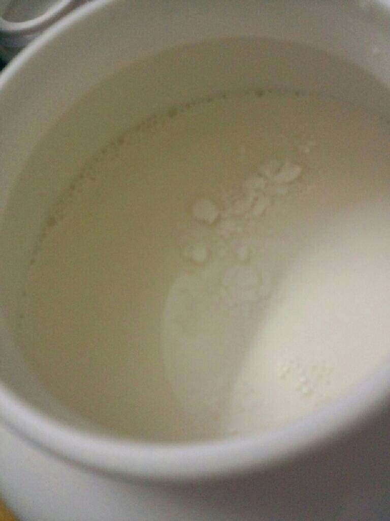 自制老酸奶,在倒入牛奶中