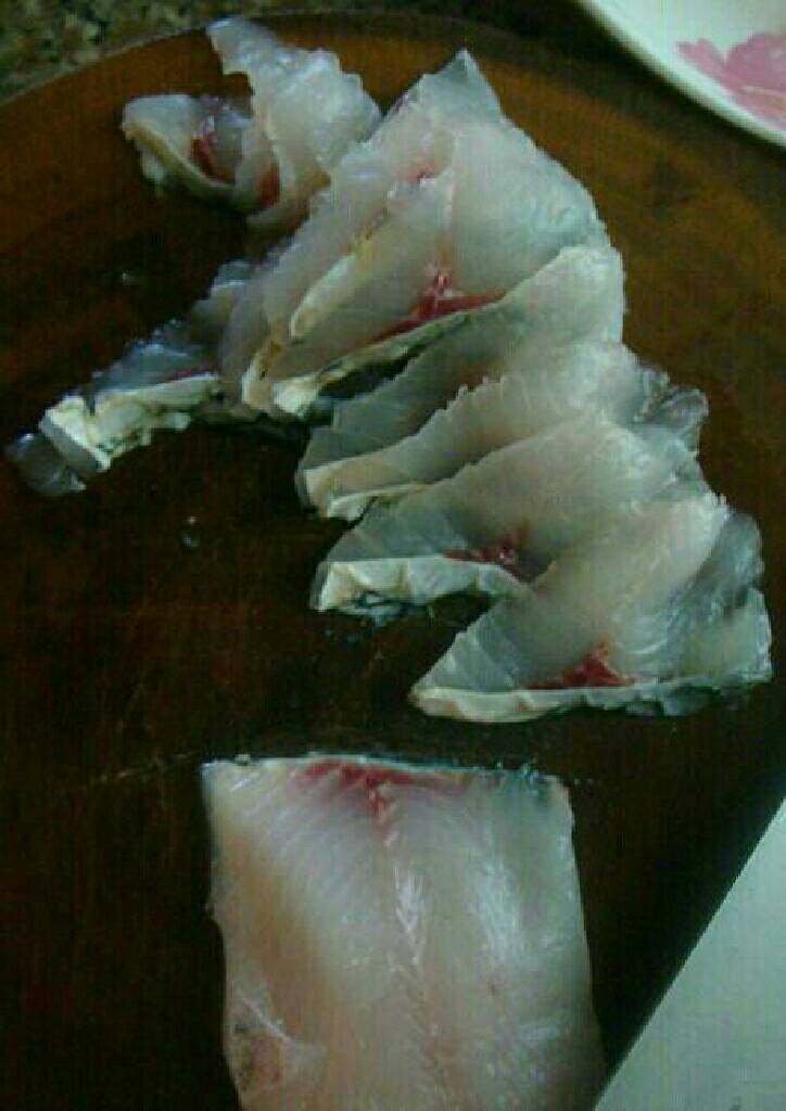 麻辣水煮鱼,鱼肉切片