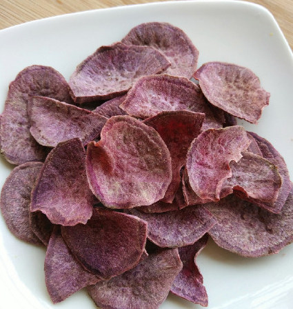 香脆烤紫薯片
