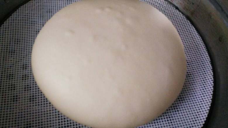 ≈毛毛虫面包≈,之后把面团揉至扩展阶段，发酵至2.5倍大