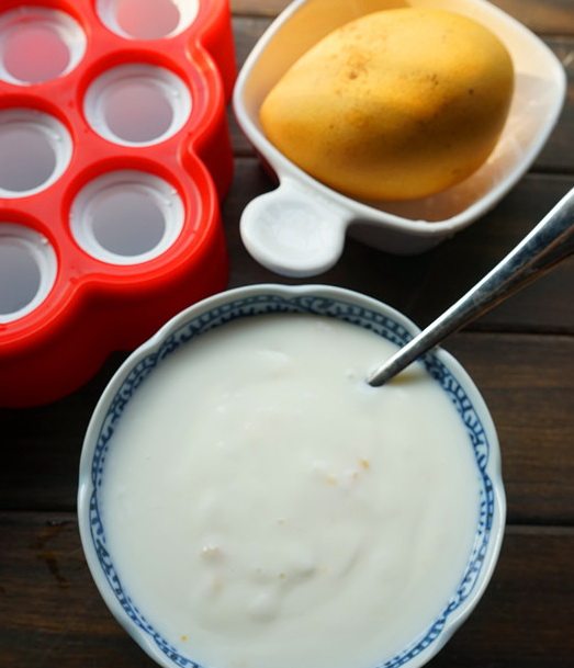 酸奶芒果冰棍,准备好材料
