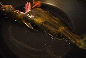 土黄瓜烧黄鲴鱼 ,锅内放油烧热后，顺锅边轻轻放入黄鲴鱼，中火煎到两面焦黄。