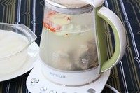 丝瓜竹荪汤,加水至1500ml，启动养生汤模式