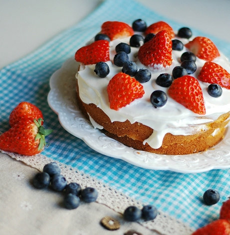 双莓水果裸蛋糕 