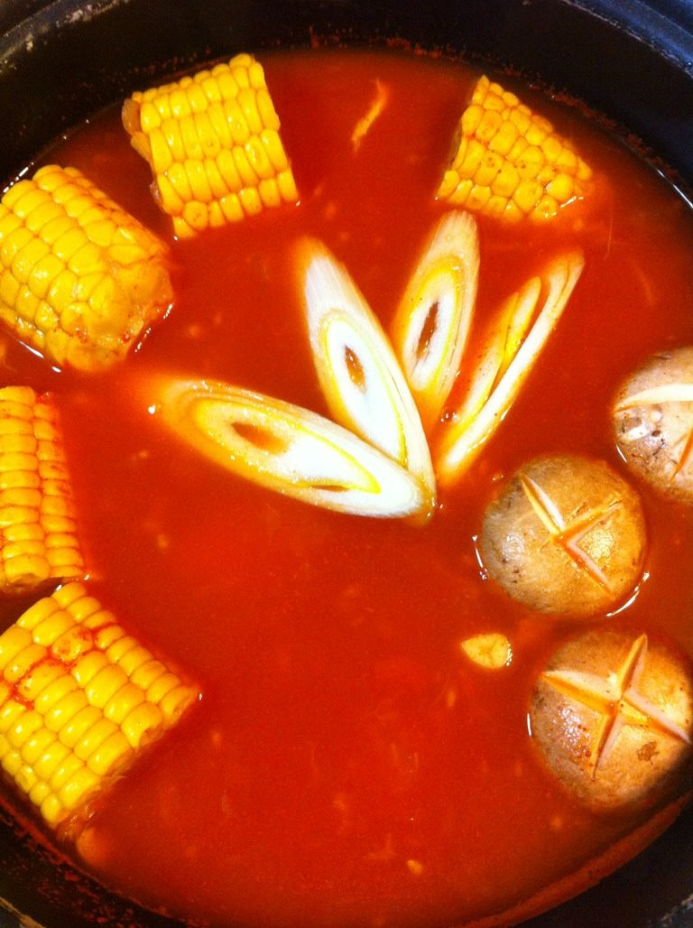 家庭自制火锅汤底图片