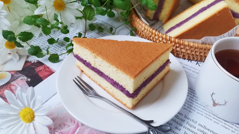紫薯夹心蛋糕,成品图！