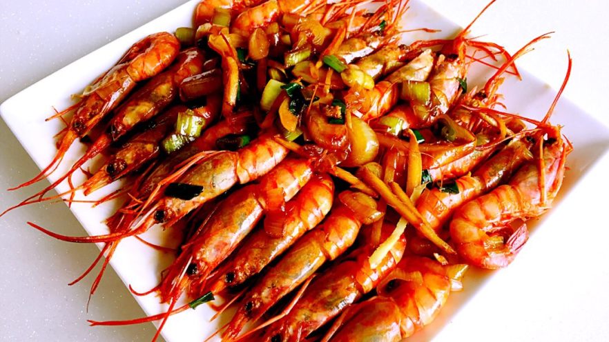 红烧海虾#健康美颜餐#