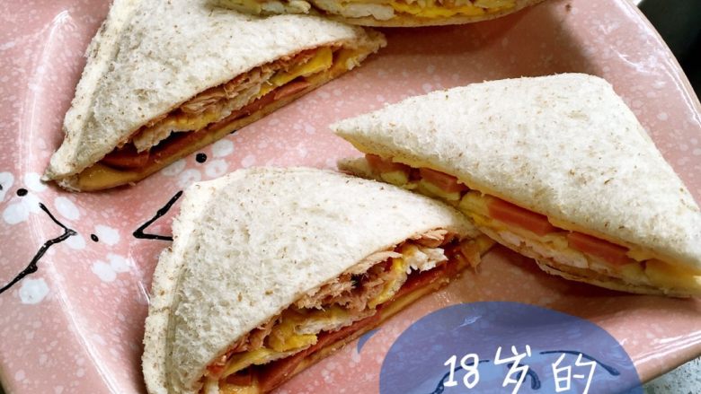 🌮早餐三明治,三明治的做法千千万万种，自己喜欢才是最合适的