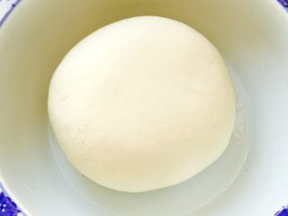 西葫芦海米饺子#有个故事#,清水里加一点盐和面、这样和的面有筋道、醒发半个小时
