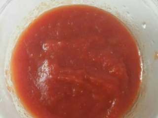 自制番茄酱,四个柿子出一小碗酱