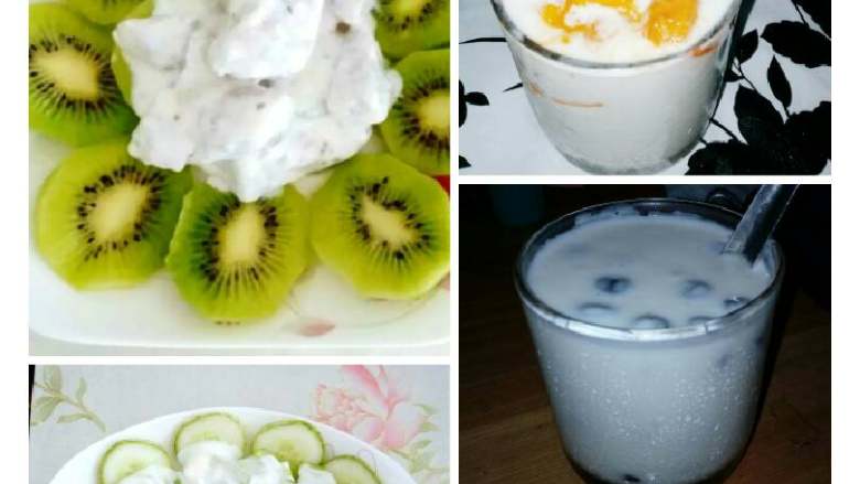 自制酸奶,酸奶可以搭配水果/坚果/蔬菜做沙拉吃，味道棒棒哒