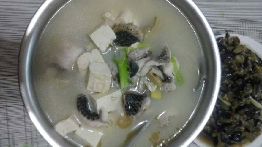 豆腐炖黑鱼汤