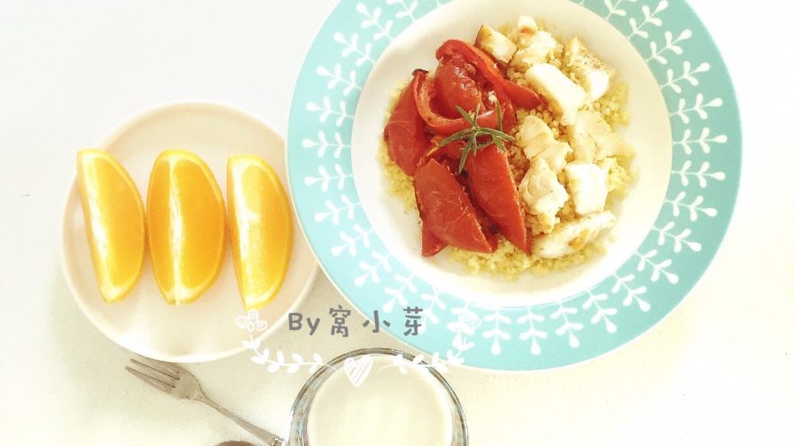 番茄鳕鱼小米饭—浓浓营养汤汁浇在米饭上