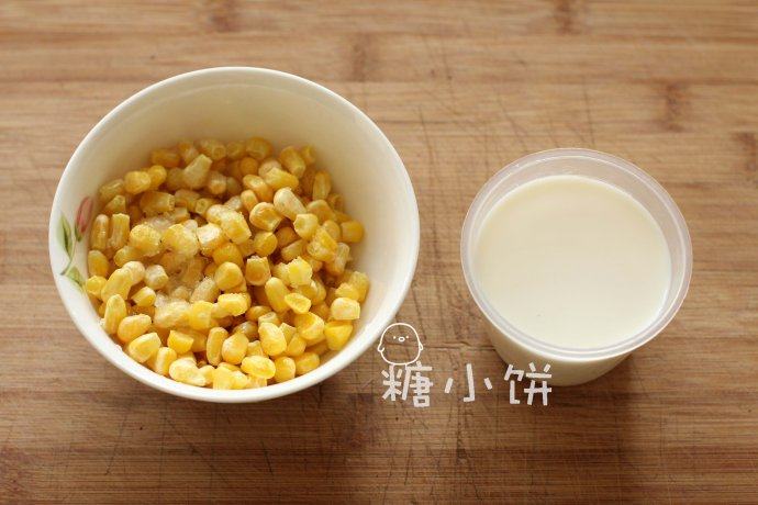 玉米浓汤,冷冻玉米粒105G，牛奶120ML