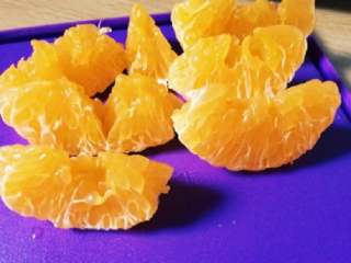 冷冻夏天的味道,橘子去皮