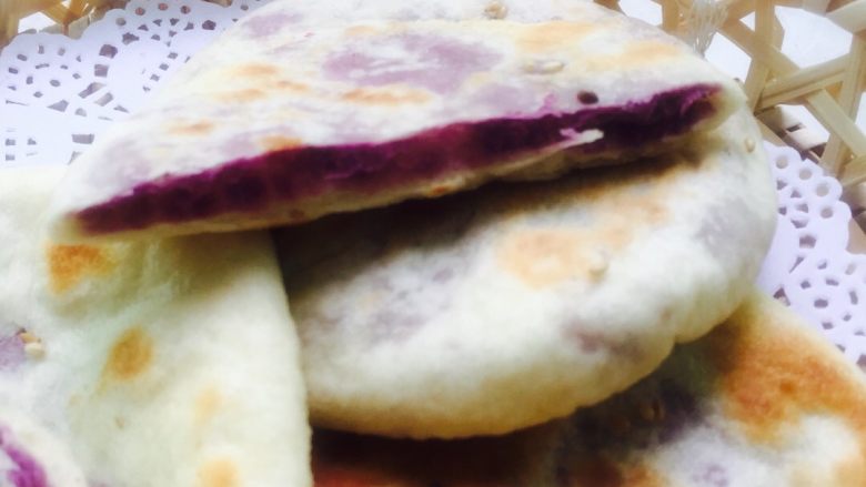 紫薯烙饼#面团的发酵之旅#,是不是很简单呀