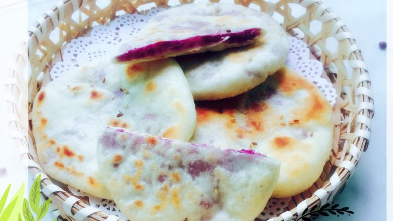 紫薯烙饼#面团的发酵之旅#,成品图