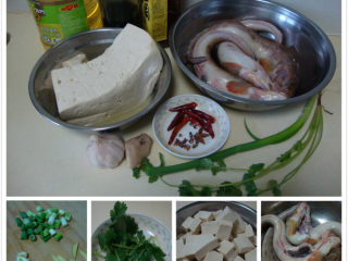 接地气儿家常菜：鲶鱼炖豆腐,葱姜蒜改刀，豆腐切小块，鲶鱼杀好洗净，香菜切段