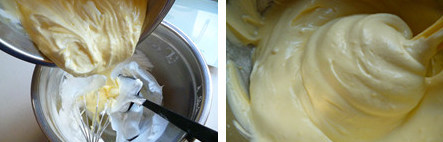 貌似轻乳酪~~~~酸奶蛋糕 ,将制作好酸奶蛋糕面糊倒入6寸模具中，在桌面上轻敲几下震出大气泡。