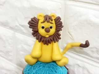 动物园翻糖蛋糕,狮子