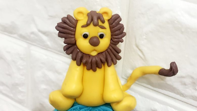 动物园翻糖蛋糕,狮子