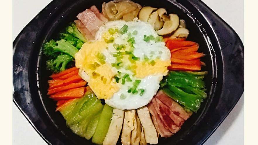 韩国石锅拌饭+#挑战鸡蛋的100种做法#