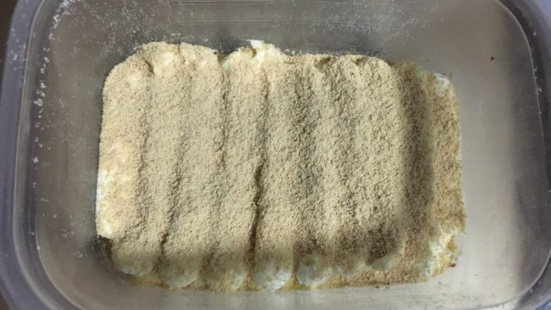 日式豆乳盒,洒上一层黄豆粉