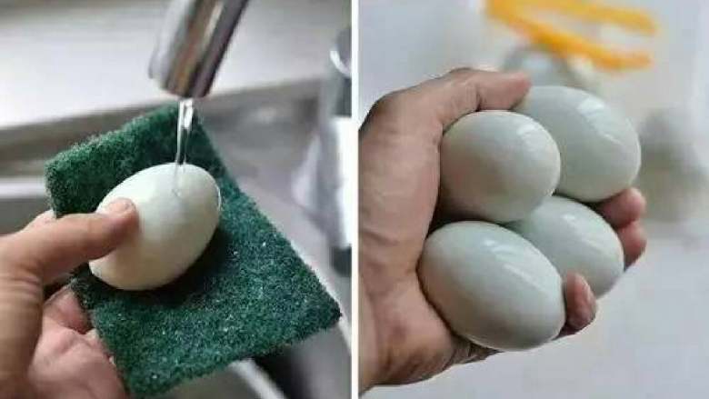 自制咸鸭蛋,将鸭蛋或鸡蛋清洗干净