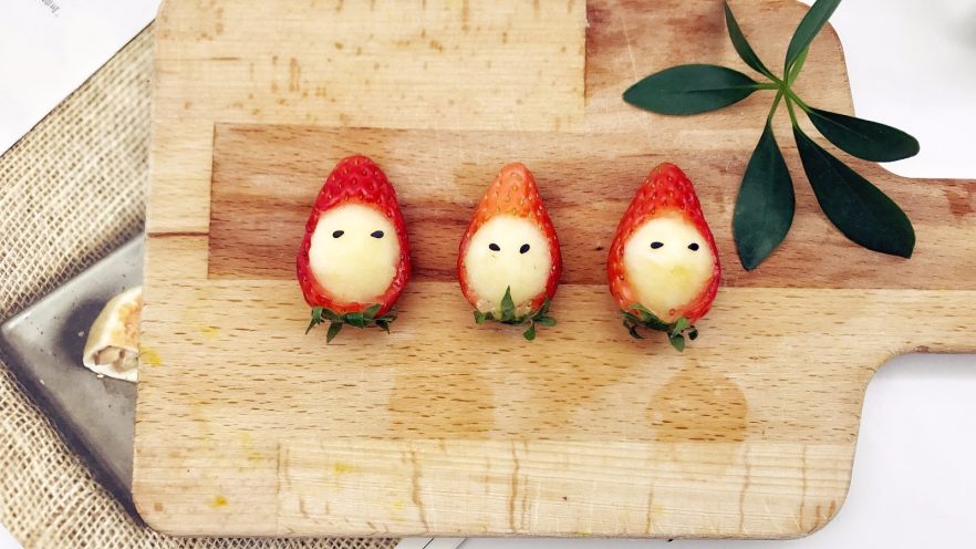 宝宝辅食：草莓苹果小红帽-18M+
