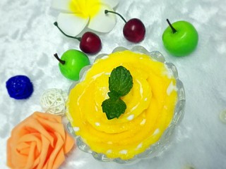 自制芒果酸奶,成品图