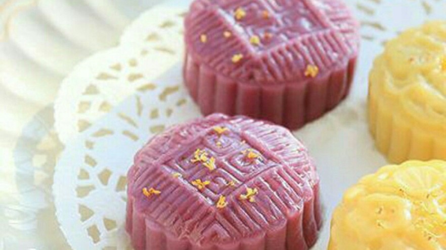 紫薯红豆饼