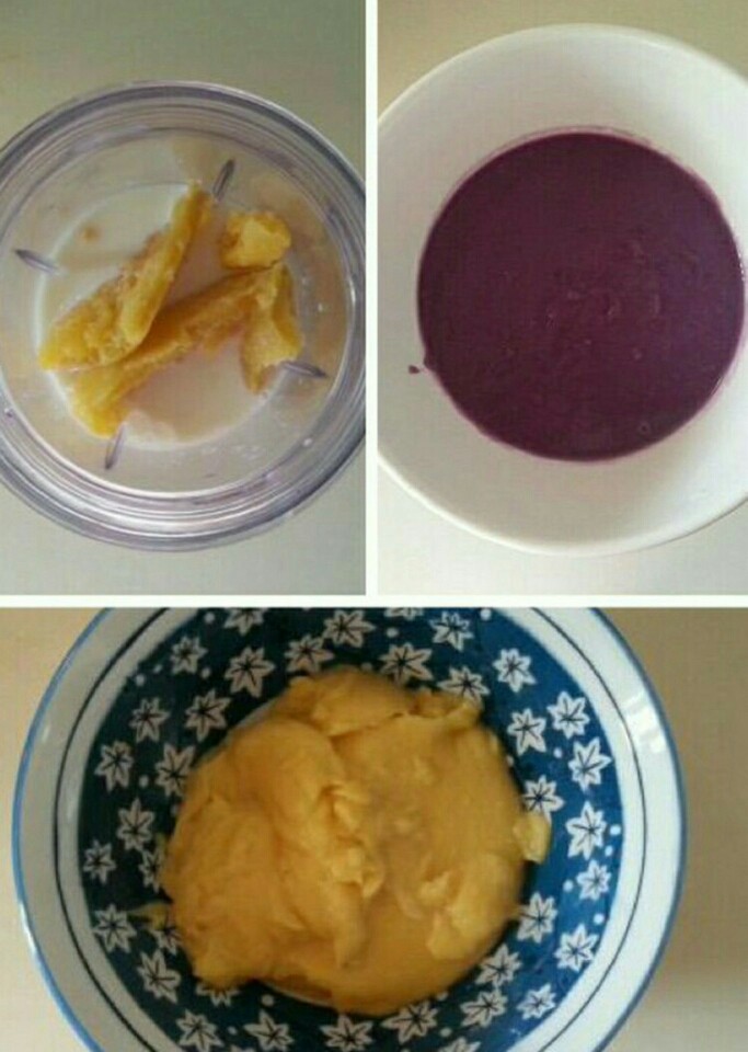 紫薯红豆饼,煮置红豆水干，豆子煮烂捞出备用。