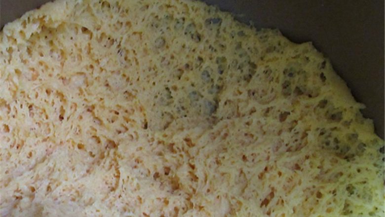 维尼豆沙馒头,发酵好的切面组织是这样的