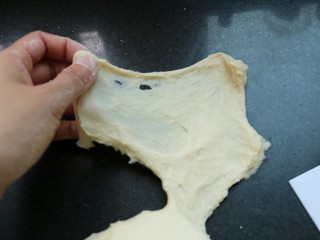≈蔓越莓酸奶小方面包≈,揉至可以拉出比较大片的膜