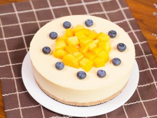 【免烤箱蛋糕】零失败芒果慕斯蛋糕,美美哒