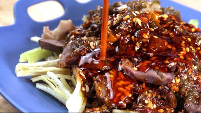 【椒麻鸡杂】—川菜独特味型的典范,喜欢香辣重口味的还可以淋点红油