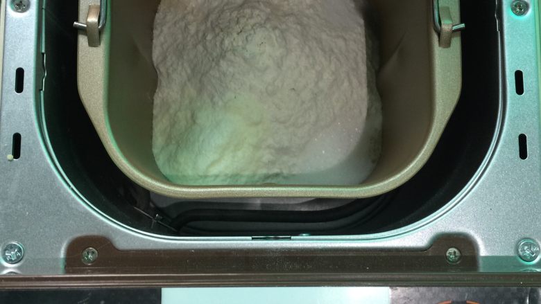 淡奶油软欧包,所有材料都称好，将所有的材料都投进东菱智能面包机T06S-W