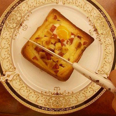 法式早餐 : 干酪太阳蛋吐司,美美地享用吧！