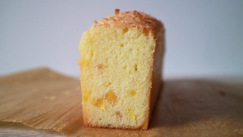 芒果椰香磅蛋糕,切面是不是也超级细腻