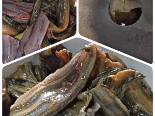 黄瓜鳝鱼,鳝鱼洗去血水，切断。锅里少许油，油热后将鳝鱼倒入翻炒，炒至颜色约变白，盛出。