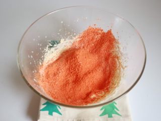 超萌胡萝卜小饼干（芝士口味）,一定要过筛，使面粉中的颗粒消失