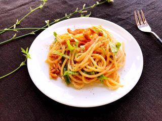 意大利面原来可以这样做，简单、营养、美味,成品。