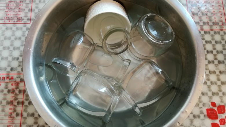 芒果酸奶（奶粉版）,另外取一个大盆，用开水烫几分钟装酸奶的容器