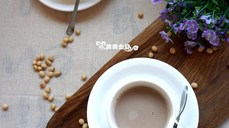 【可可甜豆浆】中国豆浆也有西式情调,成品图