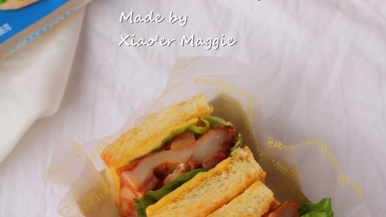 #吐司新吃法之一#新奥尔良三明治,成品图