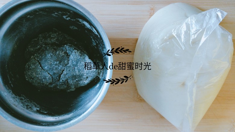 老北京牛舌饼,三种材料准备完，每种均分为12～14份。