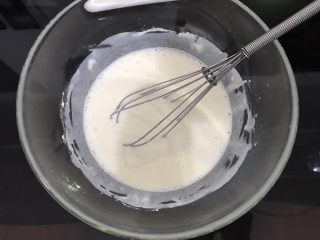 抹茶麻薯软欧,发酵期间准备麻薯。
牛奶里依次加入糯米粉、淀粉、糖，每次用手动打蛋器搅拌均匀再加入下一种材料，混匀后放蒸锅蒸20分钟，戳开没有液体即可。