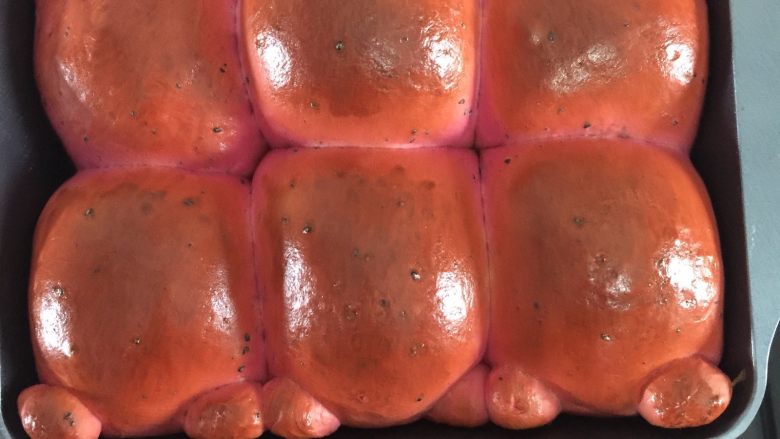 小熊挤挤包#面团的发酵之旅#,烤箱预热180度烤20分钟